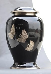 Adult Cremation Urns for Male/Female Funeral Urn for Human Ashes Decorative Urns for Ashes <b>Large</b> <b>Keepsake</b> <b>Box</b> (Butterfly Blue) - Product Image 3