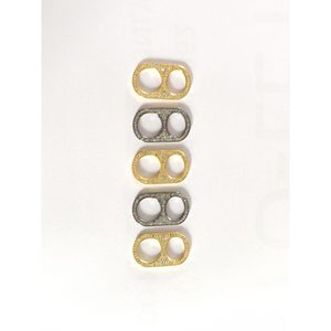 25MM Pop Top Sterling <b>Silver</b> Pave Diamond 14k/18k Gold Plated Flat Shape Jewelry Findings Black Vermeil - Product Image 2