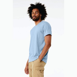 Gran oferta, Camiseta con cuello redondo para hombre, ropa de calle personalizada de algodón 100%, camisa de Fitness informal de manga corta, punto liso con estampado sólido - Product Image 2
