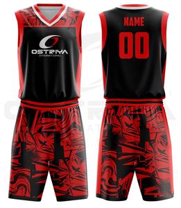 Vente flash Uniforme de basket-ball en gros Prix de gros Qualité supérieure Impression par sublimation personnalisée Uniforme de basket-ball pour adultes - Product Image 4
