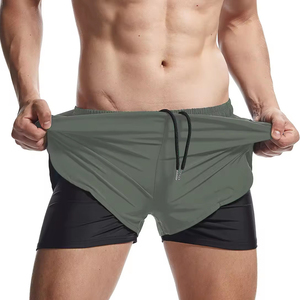 กางเกงขาสั้นออกกำลังกายผ้าฝ้าย 100% ระบายอากาศดี สไตล์ไฮสตรีท ป้องกันรอยยับและกันน้ำ คุณภาพดีที่สุด - Product Image 5