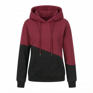 Sudaderas con Capucha de Moda Premium para Mujer, Ropa Casual Urbana, Bloques de Color, Sudadera con Capucha de Marca Personalizada, Hombros Caídos, Felpa, Precio al por Mayor - Product Image 4