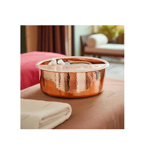 Bol de spa pour pieds de salon en cuivre au design de luxe - Product Image 2