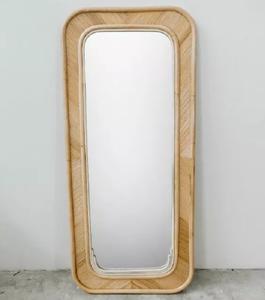 High Quality Vietnam <b>Rattan</b> Standing <b>Mirror</b> Wicker Decoration Wall Full Length Wall <b>Mirror</b> - Product Image 3