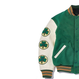 Chaquetas Varsity de Piel de Oveja de Alta Calidad Anti-UV para Hombre y Mujer, Nuevo Estilo con Cuello Alto, Todas las Tallas y Colores, Lana de Baja Densidad - Product Image 3