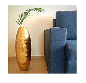 แจกันดอกไม้เหล็กและอลูมิเนียมทำด้วยมือสไตล์ชายฝั่งสำหรับงานแต่งงาน - Product Image 1