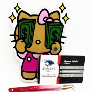Herramientas para Pestañas Lucky Lash, Placas de Acrílico para Pestañas Hello Kitty, Serie Money Maker con Logotipo Personalizado, Extensión de Pestañas Magnéticas, Placa de Pestañas Personalizada - Product Image 4