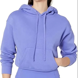 Nouvelle arrivée 2025 Drop shoulder Hoodies pour femme Yoga Crop Top Sweatshirts Unisexe Slim Fit Pas Cher Prix - Product Image 1