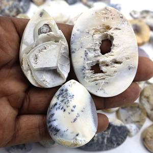 SELECTED Dendrite Opal Druzy Cabochon, pierre précieuse semi-précieuse naturelle pour la fabrication de bijoux, Opal Boho Style Bijoux LOT Opal - Product Image 1