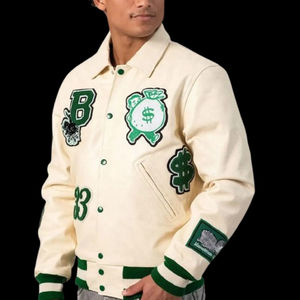 Chaqueta Universitaria de Béisbol para Hombre, Chaqueta Varsity Minimalista, Ropa de Abrigo Informal de Invierno, Ropa de Moda Diaria Cálida - Product Image 5