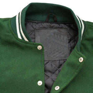 Wholesale Varsity Jackets Breathable Crew Neck Collar Customized Logo Printing Full Sleeves CollegeBaseballjacket for men - Product Image 4