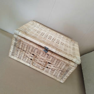 New Design Customer-Friendly Storage Baskets Easy-to-Carry Rattan <b>Suitcase</b> - Product Image 3