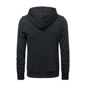 Sudadera con Capucha Personalizada para Hombre, de Invierno, con Cremallera Completa, de Felpa, Mezcla de Algodón, Bordado, Color Sólido, para Venta al Por Mayor - Product Image 4
