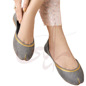 Chaussures Khussa pour femmes de haute qualité, antidérapantes, semelle en cuir, doublure en velours - Fabrication professionnelle, personnalisable, étiquette privée, vente en gros - Product Image 2