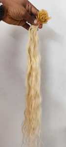 Extensiones de cabello humano natural 100%, de 24 pulgadas punta plana, 100 hebras en color natural, Fuente original - Product Image 2