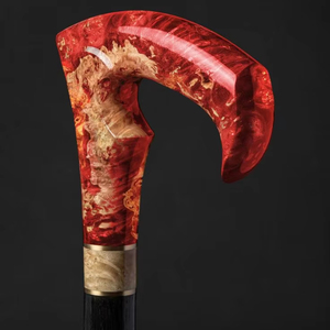 ไม้เท้าทำจากไม้กันลื่นที่มีด้ามจับแข็งแรงหลายรูปทรงสำหรับคนสูงอายุที่ฟื้นฟู - Product Image 1