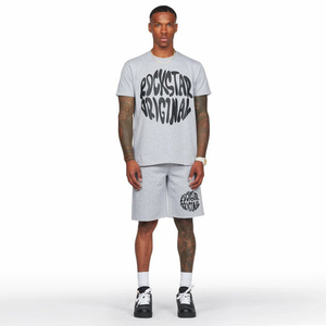 Conjunto de 2 piezas de chándal de manga corta de verano para hombre, camiseta + Pantalones cortos deportivos de Color sólido con cuello redondo, Tops, trajes informales - Product Image 2