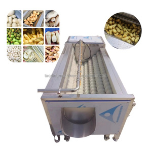 Kommerzielle Gemüse-, Zwiebel- und Kartoffelschälmaschine mit Reinigungsbürste für Zwiebeln und Ingwer, Kartoffelwasch- und Schälmaschine - Product Image 1