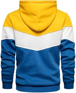 Sweat à capuche personnalisé pour homme, motif uni, manches longues, 100% coton molletonné, imperméable, haut de sport, col à capuche, automne - Product Image 2