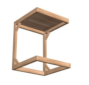 Mesa Auxiliar Cuadrada con Superficie de MDF, Desarmable - Product Image 2