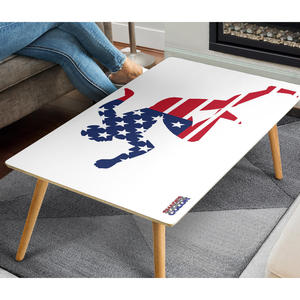 Muebles de Sala de Estar Contemporáneos con Diseño de Estrellas y Rayas, Decorativo Running Man - Product Image 2