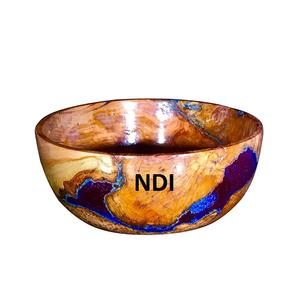 Tazón decorativo para servir frutas y nueces secas de estilo único de alta venta, tazón para servir ensalada de frutas, tazón de madera de alta venta para uso doméstico - Product Image 1