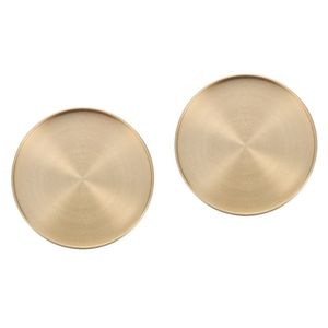 Juego de 4 posavasos metálicos de alta calidad con acabado dorado para accesorios de decoración del hogar elegantes y prácticos - Product Image 2