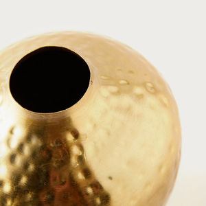 Florero de metal dorado, perfecto para decoración del hogar y decoración de mesa - Product Image 3