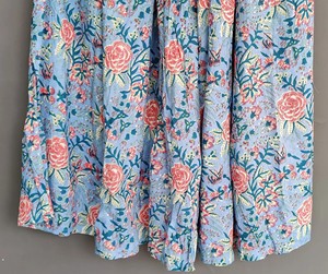 Jupe longue en coton indien faite à la main pour femmes, taille plus, style vintage formel, respirante, imprimé floral naturel, festivals - Product Image 3