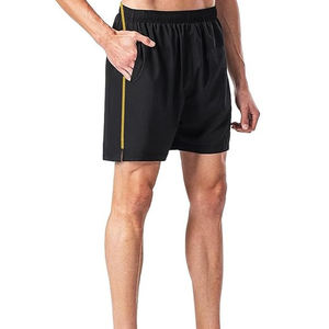 Pantalones cortos para correr de secado rápido para hombre, pantalones cortos deportivos atléticos para entrenamiento físico con cintura elástica - Product Image 1
