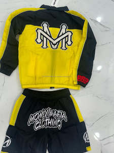 2026 Men's 2-Piece <b>Knitted</b> Nylon Breathable Windbreaker Short <b>Set</b> with Front Logo Summer Relaxed Fit - Product Image 6