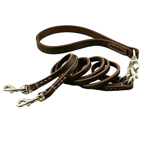 Correa <span class=keywords><strong>de</strong></span> Cuero para <span class=keywords><strong>Perros</strong></span> Hecha a Mano, Duradera, <span class=keywords><strong>de</strong></span> Lujo, Personalizada, para Dos <span class=keywords><strong>Perros</strong></span> - Product Image 3