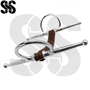 Mors de dressage articulés en acier inoxydable robustes et personnalisables pour chevaux, avec couleurs sur mesure, pour l'usage quotidien. - Product Image 2