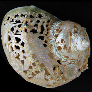 Sculpture art BIJOUX SEASHELL avec Sculpture Art 11 cm Shell Motif Animal Style - Product Image 3