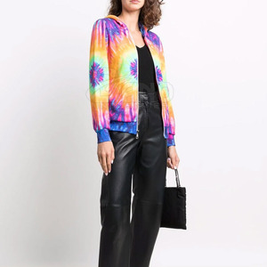 Sudadera con capucha informal de invierno para mujer, tejido de punto de poliéster y algodón de manga larga con cuello con capucha - Product Image 3