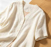 Streetwear Casual Top Oversized Crew Neck Korte Mouw Zachte Stof Dameskleding Groothandel