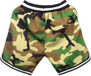 High Quality Men's Plus Size Summer <b>Shorts</b> Breathable Mid-Waist Mesh <b>Zip</b> <b>Pockets</b> Oxford Fabric Sublimation Camouflage Drawstring - Product Image 2