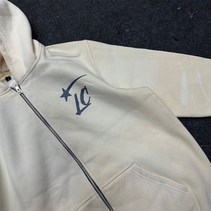 Sweat à capuche 100% coton biologique personnalisable pour hommes, vente en gros avec logo, patch et impression de lettres personnalisés - Product Image 2