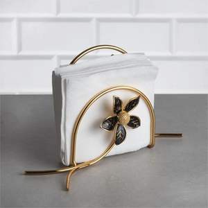 Soporte de pie de tejido decorativo para mesa de diseño maravilloso, servilletero de metal de la mejor calidad a un precio atractivo - Product Image 3