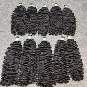 Rizado birmano en cabello a granel, 100% cabello humano, cabello crudo camboyano un donante - Product Image 4