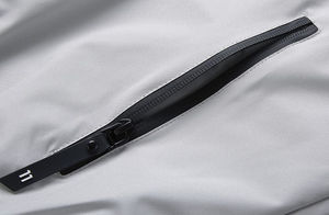 OEM เสื้อแจ็คเก็ตผ้าใบน้ำหนักเบาสำหรับผู้ชายกันน้ำ2025ลำลองคอตั้งเสื้อกันลมแนวสตรีทพร้อมโลโก้ด้านหน้า - Product Image 5