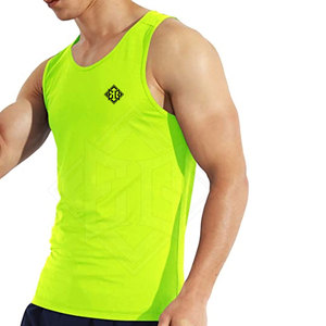 Débardeur athlétique pour homme en tissu tricoté ultra doux coton/polyester, séchage rapide, respirant, personnalisable, pour la musculation - Product Image 3