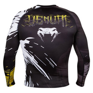 MMA BJJ Formation Rash Guard Personnalisé HD Imprimé Sublimé Compression Chemise Respirant Anti-UV Fit pour Jiu Jitsu Kimono Jiu Jitsu - Product Image 2
