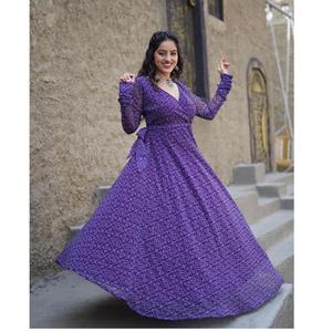 ชุดเดรสลำลองสตรีพิมพ์ลายดอกไม้,ชุดกระโปรงยาวลายดอกไม้ทรงสง่าไซส์ใหญ่พิเศษปี2022 - Product Image 1