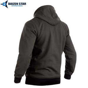 Sweat-shirt de protection pour moto d'hiver renforcé en Kevlar avec doublure en polaire unisexe résistant aux abrasions - Product Image 5