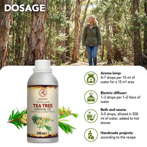 Aromatika Huile Essentielle de Théier 100% Pure et Fraîche 500ml Distillée à la Vapeur Huile Naturelle d'Aromathérapie de Feuilles de Melaleuca Alternifolia - Product Image 3
