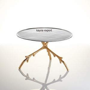 NOUVEAU SUPPORT EN MÉTAL DORÉ FANTAISIE FORME CARRÉE DESSUS EN MARBRE POUR TASSE À GÂTEAU DE LUXE QUALITÉ SUPPORT EN MARBRE POUR GÂTEAU AVEC SUPPORT EN MÉTAL - Product Image 3