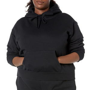 Produit d'hiver, streetwear décontracté, épaules tombantes, respirant, respectueux de l'environnement, sweat-shirts à capuche en tricot, sweat-shirts à capuche courts pour femmes - Product Image 5