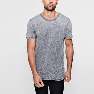 Camisetas quemadas personalizadas de peso pesado de algodón para hombres High Street Style Made in Pakistan Burnout T shirts - Product Image 6
