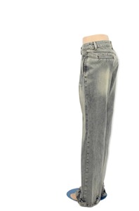 Pantalons en jean pour femmes, bleu foncé, pantalons délavés, style boyfriend - Product Image 2